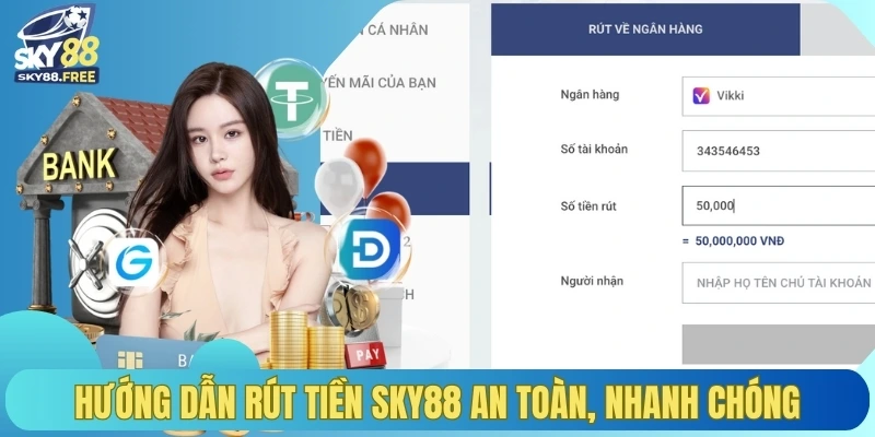 Hướng dẫn rút tiền SKY88 an toàn, nhanh chóng