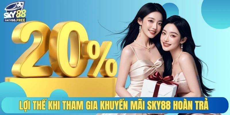 Lợi thế khi tham gia khuyến mãi SKY88 hoàn trả thêm 20%