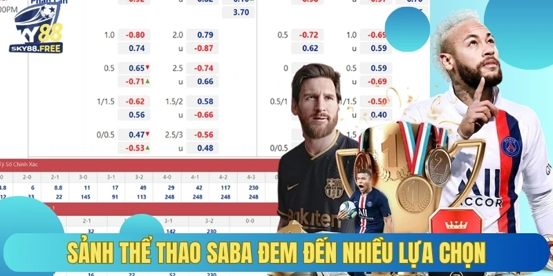 Sảnh thể thao Saba đem đến nhiều lựa chọn