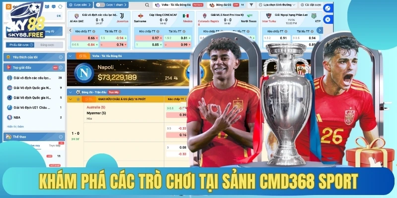 Khám phá các trò chơi tại sảnh Saba Sport