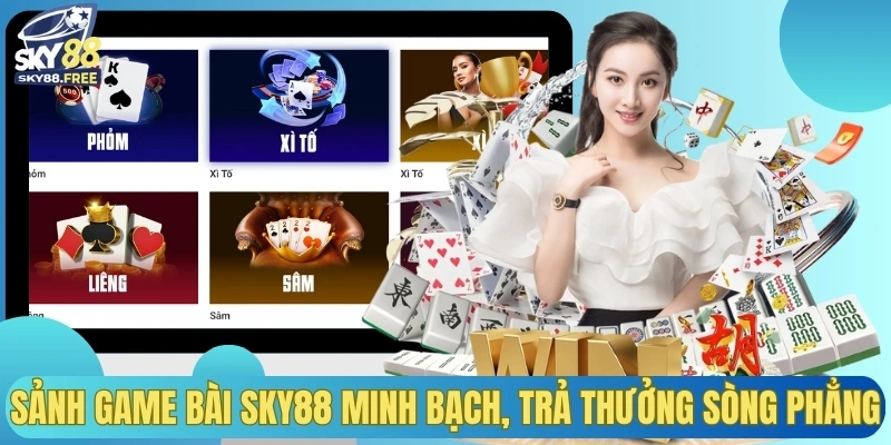 Sảnh game bài SKY88 minh bạch, trả thưởng sòng phẳng
